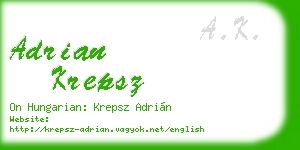 adrian krepsz business card